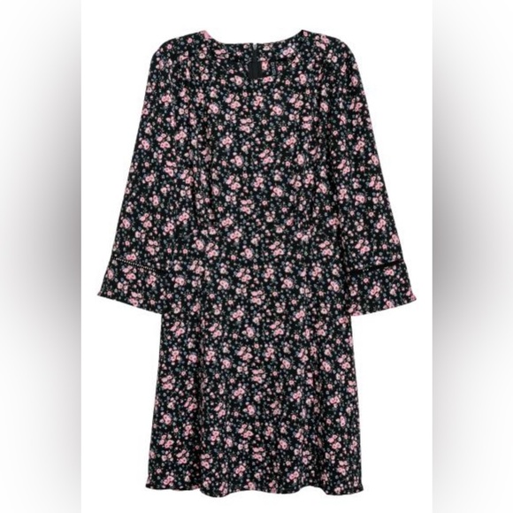 H&M Crêped Dress Size 14 - Picture 3 of 17